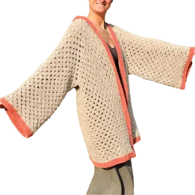 Super Easy Hexagon Cardigan – Beginner Crochet Sweater Pattern