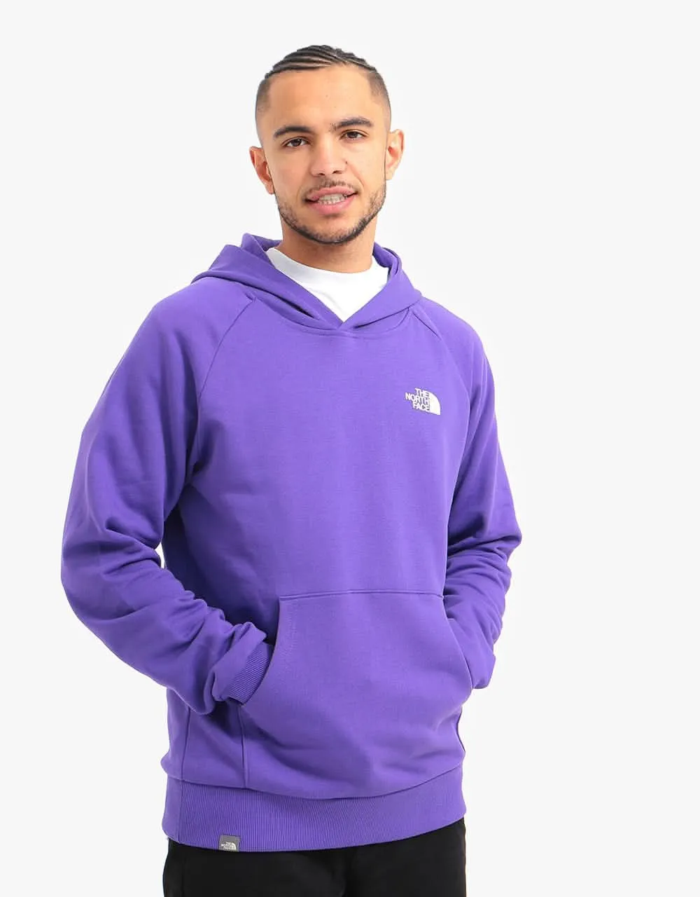 The North Face Raglan Red Box Pullover Hoodie - Peak Purple