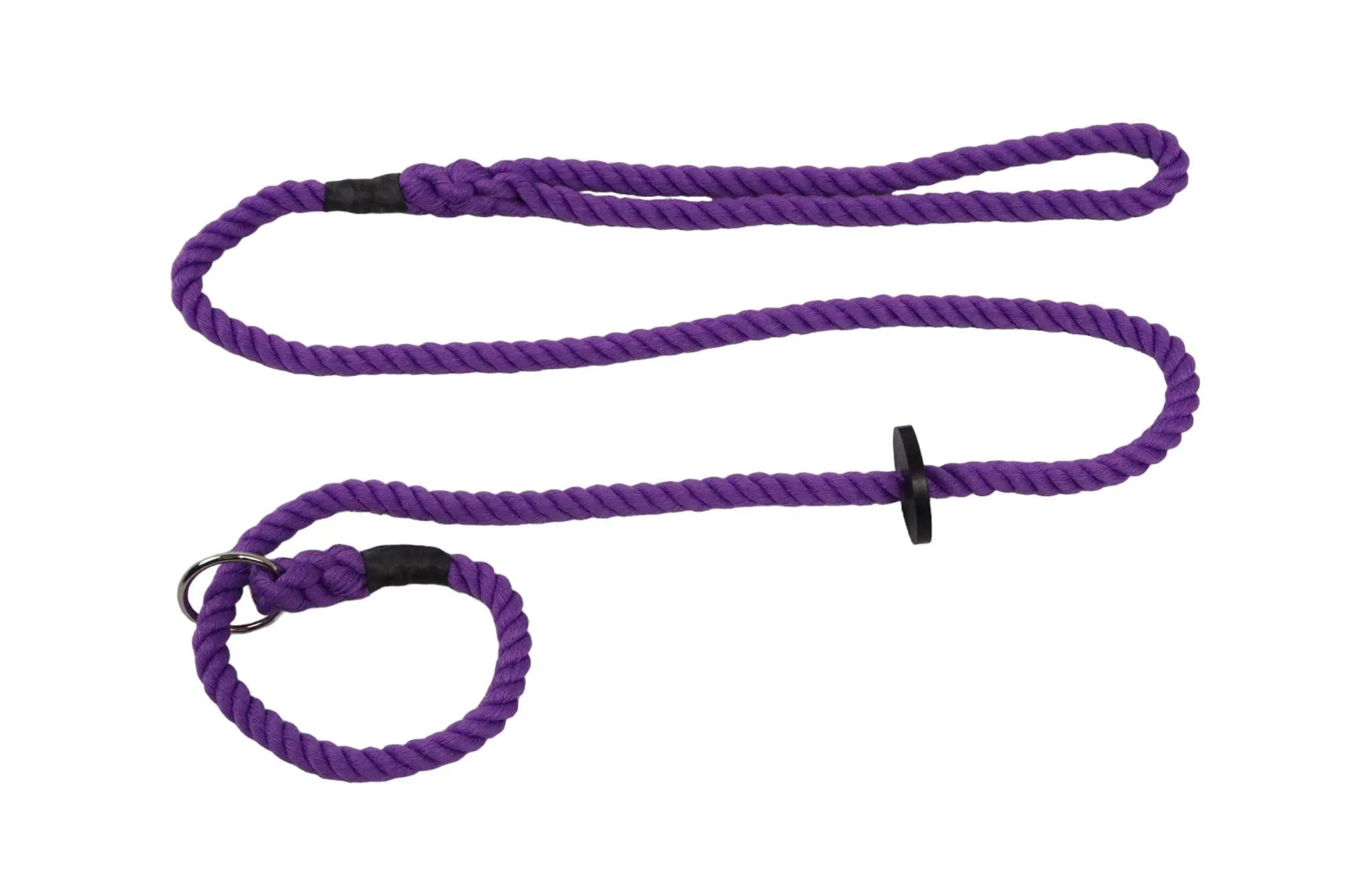 Thin Rope Slip Lead - Soft Rope Slip Lead for Dogs - Hand Spliced 9mm Rope - Handmade in England