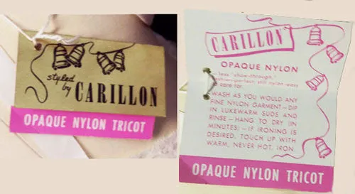 *VINTAGE CARILLON DOUBLE NYLON TRICOT LACE SLIP - NEW WITH TAG - LARGER SIZE 38