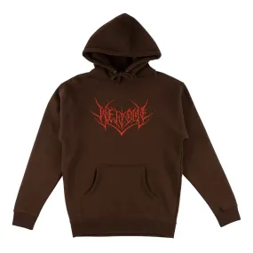 Welcome Big Splinter Pullover Hoodie Brown / Red