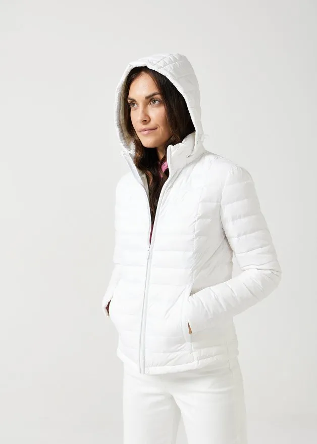 White Duck Down Puffer Jacket