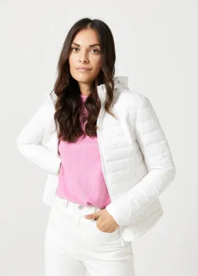 White Duck Down Puffer Jacket