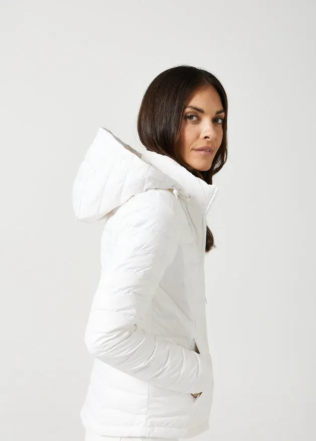 White Duck Down Puffer Jacket