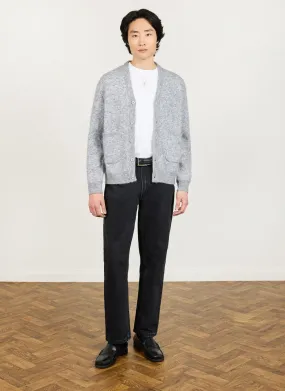 White Glove Knitted Cardigan | Mohair | Grey