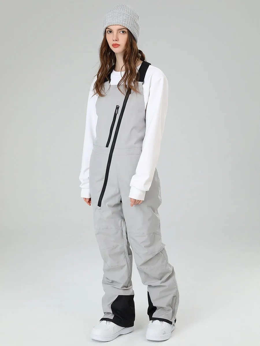 Women Ski Bibs Pants Insulated Snow Overalls