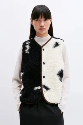 Wool & Mohair Blotch Waistcoat