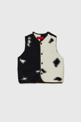 Wool and Mohair Blotch Waistcoat