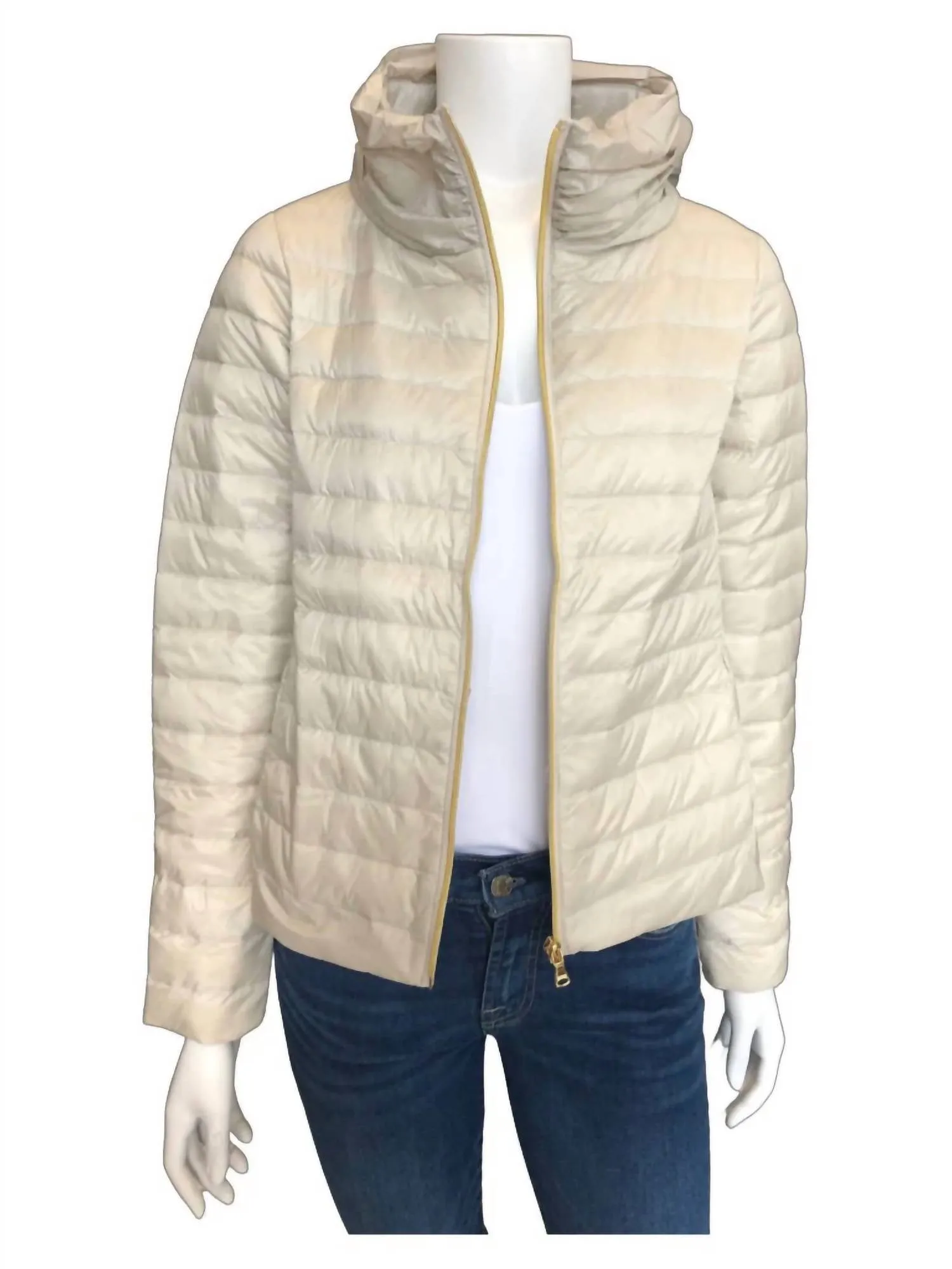 Wynn Puffer Jacket in Beige